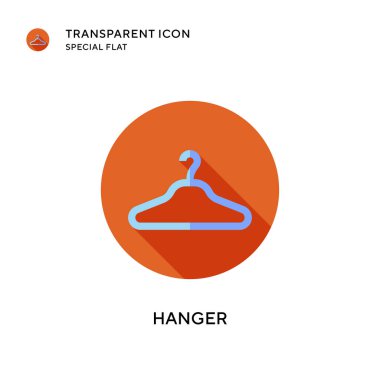 Askı vektör simgesi. Düz çizim. EPS 10 vektörü.