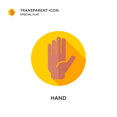 El vektör simgesi. Düz çizim. EPS 10 vektörü.