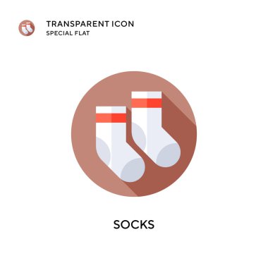 Çorap vektör ikonu. Düz çizim. EPS 10 vektörü.