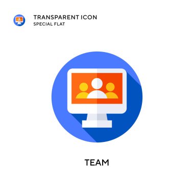 Takım vektör ikonu. Düz çizim. EPS 10 vektörü.