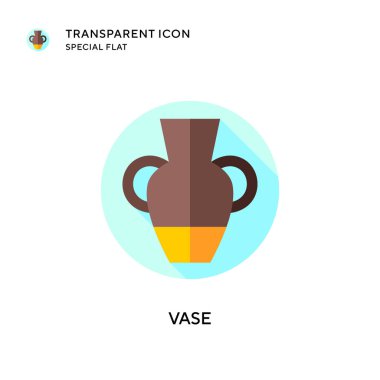 Vazo vektör simgesi. Düz çizim. EPS 10 vektörü.