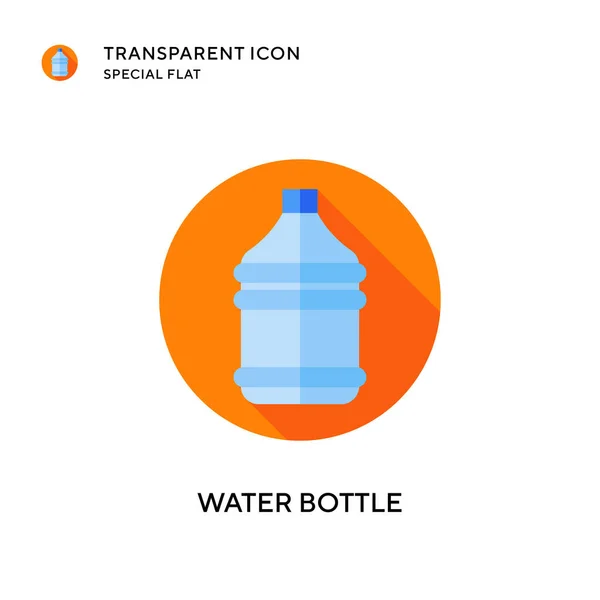 Water Bottle Vector Icon Flat Style Illustration Eps Vector — Stock Vector