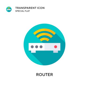 Yönlendirici vektör simgesi. Düz çizim. EPS 10 vektörü.