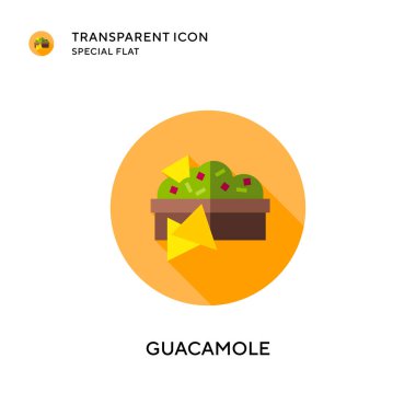 Guacamole vektör simgesi. Düz çizim. EPS 10 vektörü.