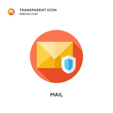 Posta vektör simgesi. Düz çizim. EPS 10 vektörü.