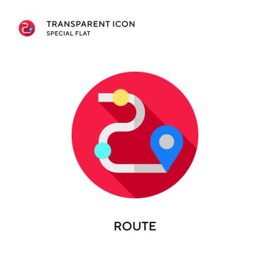 Yönlendirme simgesi. Düz çizim. EPS 10 vektörü.