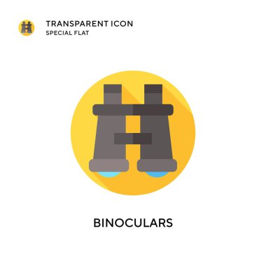 Dürbün vektör simgesi. Düz çizim. EPS 10 vektörü.