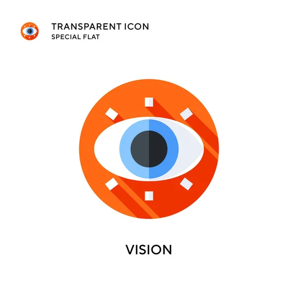 Icône Vectorielle Vision Illustration Style Plat Vecteur Eps — Image vectorielle