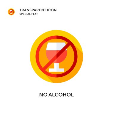 Alkol vektör simgesi yok. Düz çizim. EPS 10 vektörü.