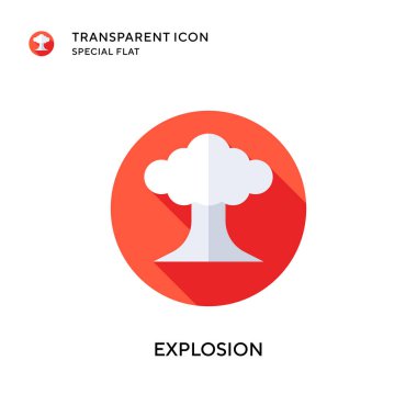 Patlama vektör simgesi. Düz çizim. EPS 10 vektörü.