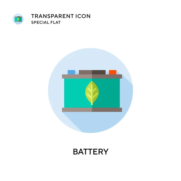 电池矢量图标 平面风格的插图 Eps 10病媒 — 图库矢量图片