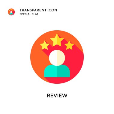 Vektör simgesini gözden geçir. Düz çizim. EPS 10 vektörü.