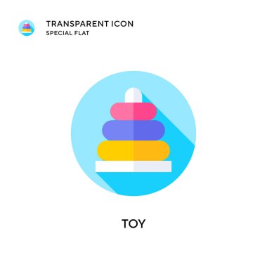 Oyuncak vektör simgesi. Düz çizim. EPS 10 vektörü.