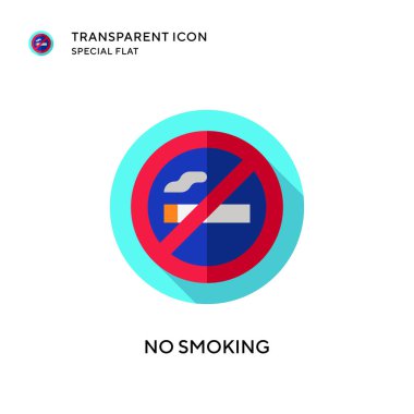 Dumanı tüten vektör simgesi yok. Düz çizim. EPS 10 vektörü.