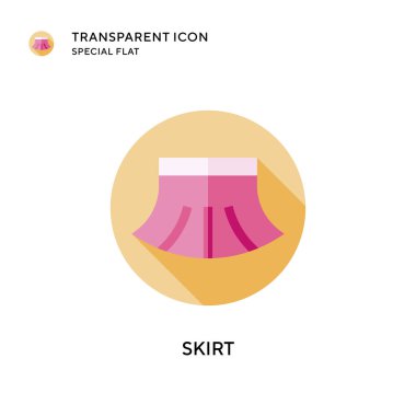 Etek vektör simgesi. Düz çizim. EPS 10 vektörü.