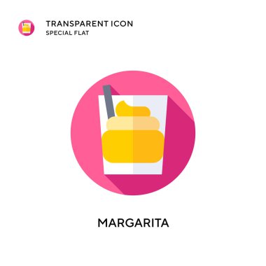 Margarita vektör ikonu. Düz çizim. EPS 10 vektörü.
