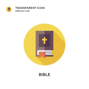 İncil vektör simgesi. Düz çizim. EPS 10 vektörü.
