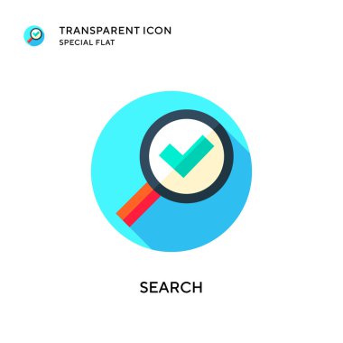 Arama vektör simgesi. Düz çizim. EPS 10 vektörü.