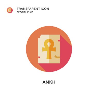 Ankh vektör simgesi. Düz çizim. EPS 10 vektörü.