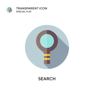 Arama vektör simgesi. Düz çizim. EPS 10 vektörü.