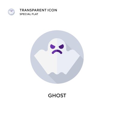 Hayalet vektör simgesi. Düz çizim. EPS 10 vektörü.