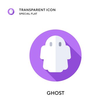 Hayalet vektör simgesi. Düz çizim. EPS 10 vektörü.