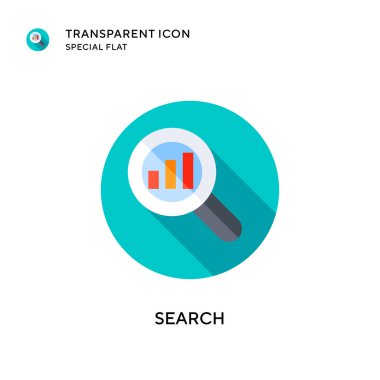 Arama vektör simgesi. Düz çizim. EPS 10 vektörü.