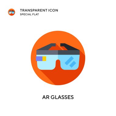 Gözlük vektör simgesi. Düz çizim. EPS 10 vektörü.