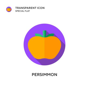 Hurma vektör simgesi. Düz çizim. EPS 10 vektörü.