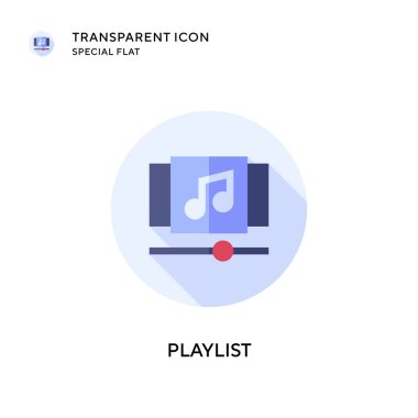 Parça listesi vektör simgesi. Düz çizim. EPS 10 vektörü.