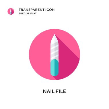 Tırnak dosya vektör simgesi. Düz çizim. EPS 10 vektörü.