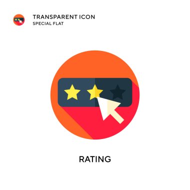 Beğeni vektörü simgesi. Düz çizim. EPS 10 vektörü.