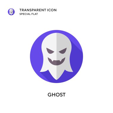 Hayalet vektör simgesi. Düz çizim. EPS 10 vektörü.