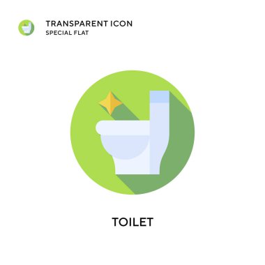 Tuvalet vektörü simgesi. Düz çizim. EPS 10 vektörü.