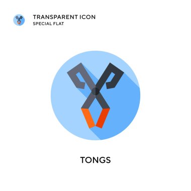 Tong vektör simgesi. Düz çizim. EPS 10 vektörü.