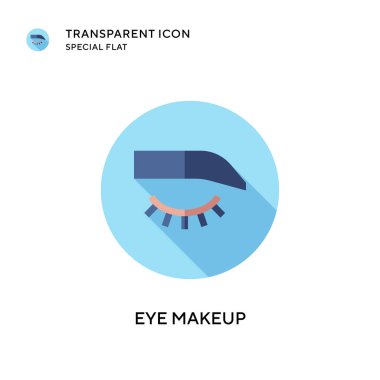 Göz makyajı vektör simgesi. Düz çizim. EPS 10 vektörü.
