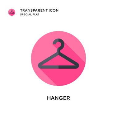 Askı vektör simgesi. Düz çizim. EPS 10 vektörü.