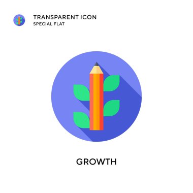 Büyüme vektör simgesi. Düz çizim. EPS 10 vektörü.