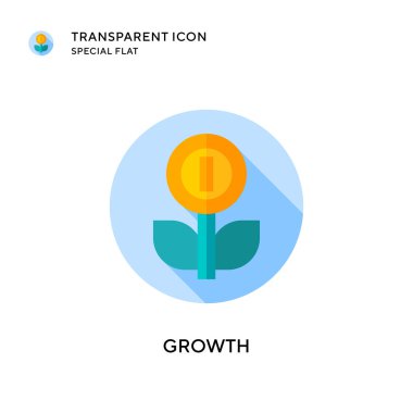 Büyüme vektör simgesi. Düz çizim. EPS 10 vektörü.