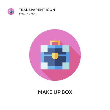 Kutu vektör simgesini uydur. Düz çizim. EPS 10 vektörü.