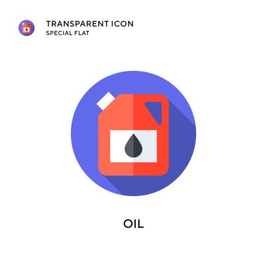 Yağ vektör simgesi. Düz çizim. EPS 10 vektörü.