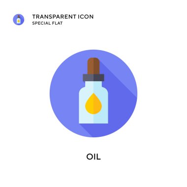 Yağ vektör simgesi. Düz çizim. EPS 10 vektörü.