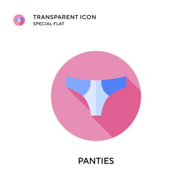 İç çamaşırı vektör simgesi. Düz çizim. EPS 10 vektörü.