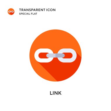 Bağlantı vektör simgesi. Düz çizim. EPS 10 vektörü.