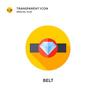 Kemer vektör simgesi. Düz çizim. EPS 10 vektörü.