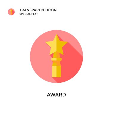 Ödül vektör ikonu. Düz çizim. EPS 10 vektörü.