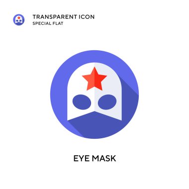 Göz maskesi vektör simgesi. Düz çizim. EPS 10 vektörü.