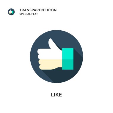 Vektör simgesi gibi. Düz çizim. EPS 10 vektörü.