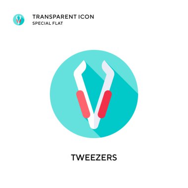 Cımbız vektör simgesi. Düz çizim. EPS 10 vektörü.