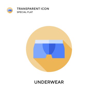 İç çamaşırı vektör simgesi. Düz çizim. EPS 10 vektörü.